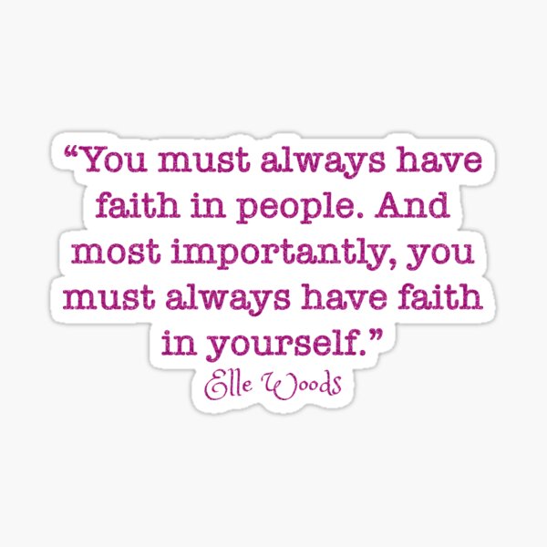 Elle Woods Quote Sticker