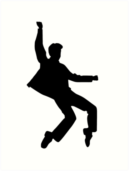 Download "elvis silhouette" Art Print by fahimahsarebel | Redbubble
