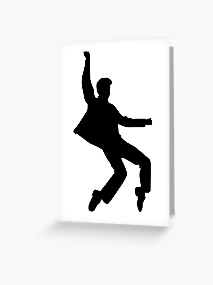 Elvis Silhouette Greeting Card By Fahimahsarebel Redbubble