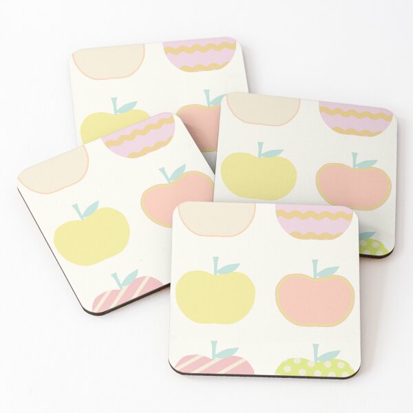 Item preview,  Kawaii Apple Patchwork Pastel Pattern designed and sold by ViewerEqualsPhoton.