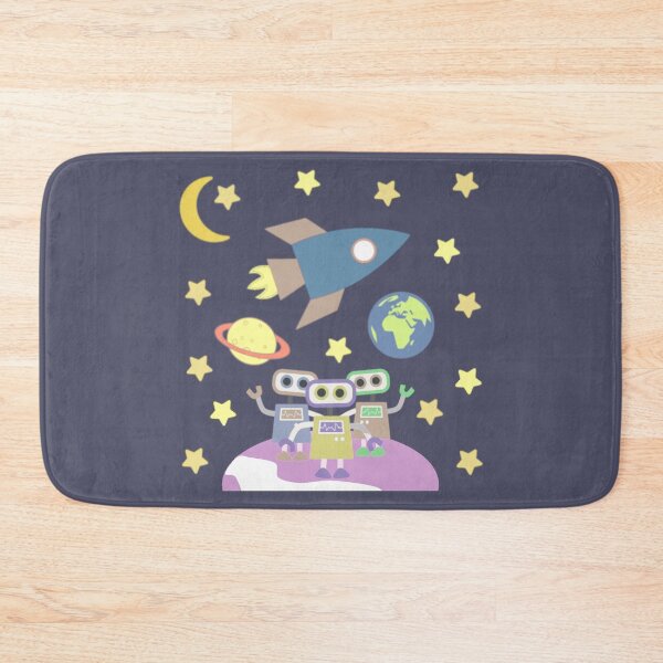 Item preview, Cool Robots In Space Design, Fun Kids Sci-Fi Design designed and sold by TrulyEpoque.