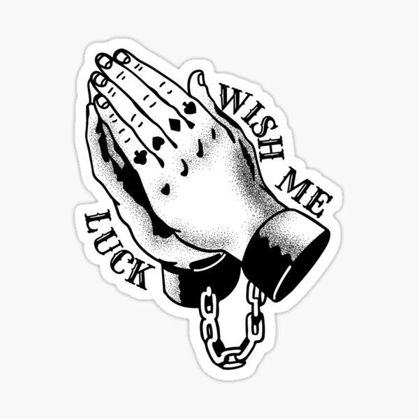 Praying Hands American Traditional Tattoo: Wish Me Luck