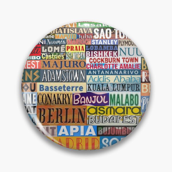 Item preview, World Capitals designed and sold by Montage-Madness.