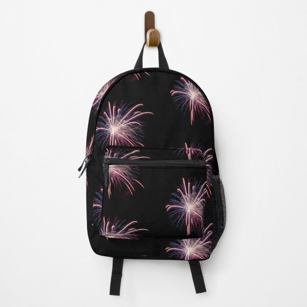 Item preview, Beautiful and colorful fireworks display close-up on dark night sky in France designed and sold by Grégory DUBUS.