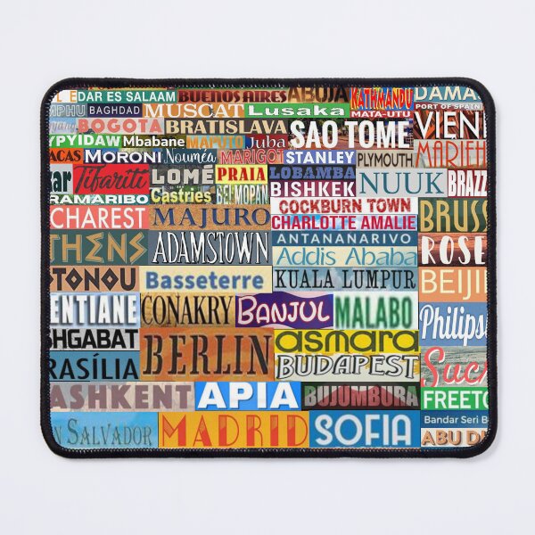 Item preview, World Capitals designed and sold by Montage-Madness.