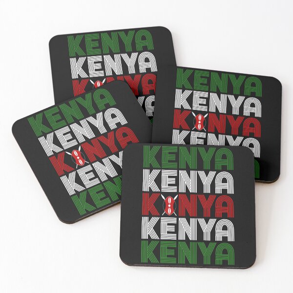 Item preview, Kenya Kenyan Flag Colors Design - Black designed and sold by PearlMoonGrapes.
