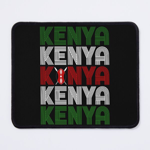Item preview, Kenya Kenyan Flag Colors Design - Black designed and sold by PearlMoonGrapes.