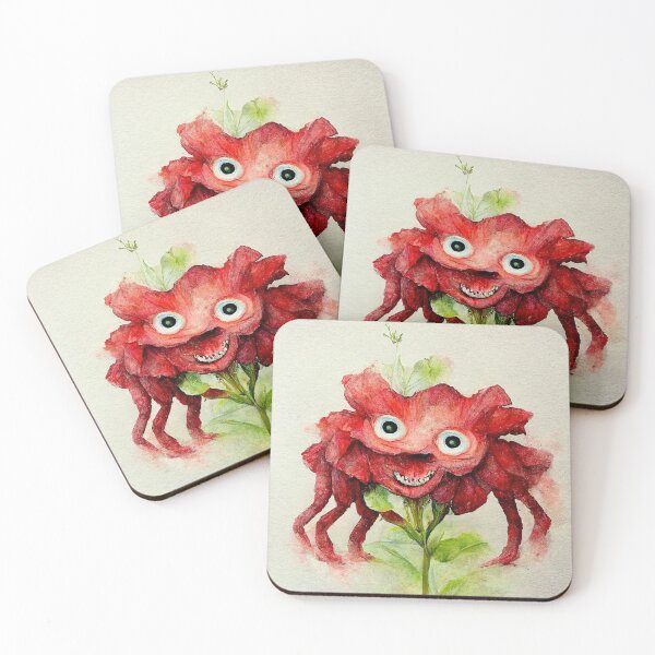 Item preview, Alyssa the Watercolor Flower Monster designed and sold by pixelista.