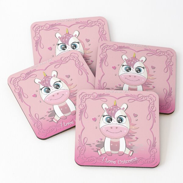 Item preview, I love Unicorns designed and sold by Sonia Jones Art.