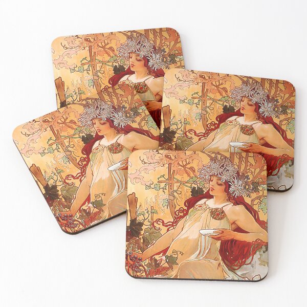 Item preview, Alfons Mucha Otoño designed and sold by OldTimeArt.