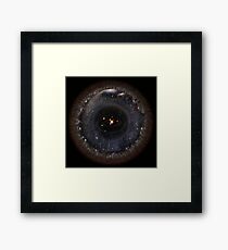 Observable Universe bigger SSystem! (black background) Framed Print