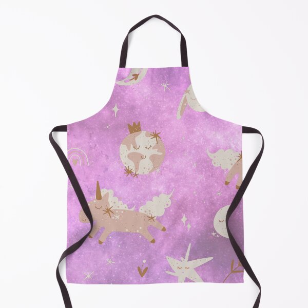 Item preview, Childrens Cute Unicorn Rainbow Stars Moon Bunny Boho Pattern | Purple Background: designed and sold by LifeAndWonder.