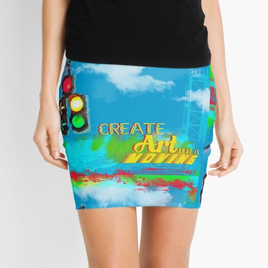 Create Moving Art Mini Skirt