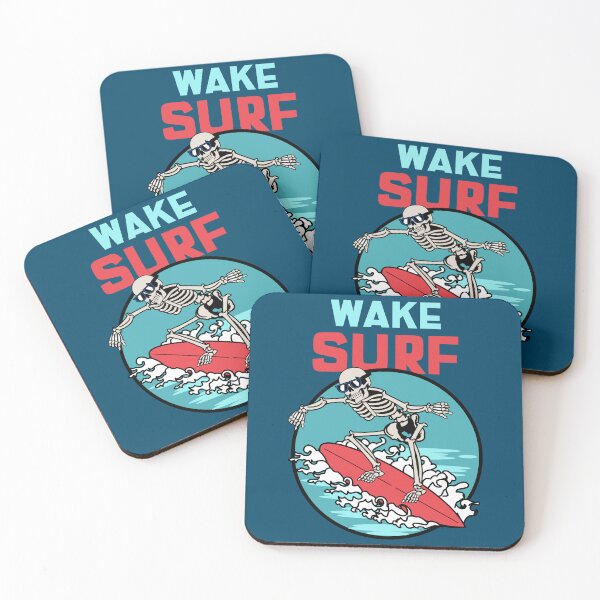 Item preview, Cool Surfing Skeleton on Wake designed and sold by ArtMeetsPizza.