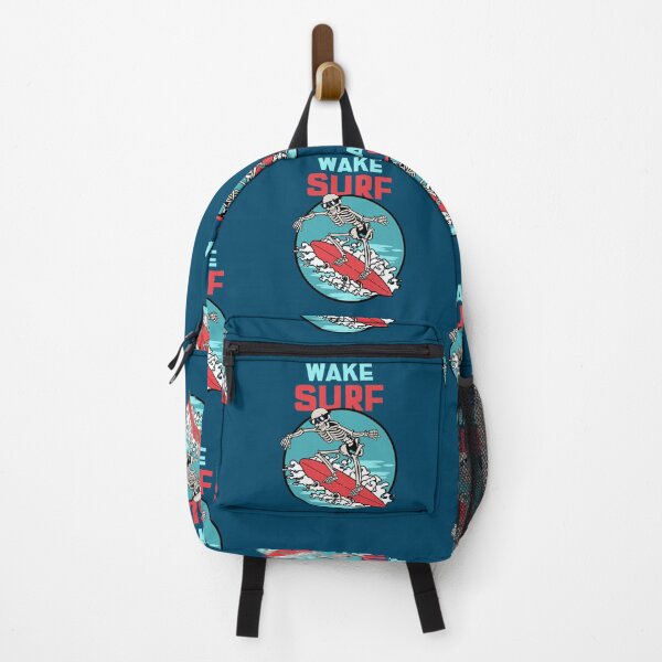 Item preview, Cool Surfing Skeleton on Wake designed and sold by ArtMeetsPizza.