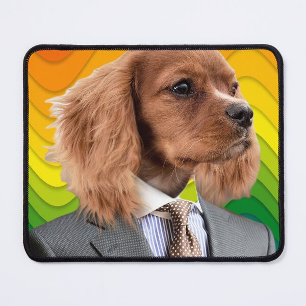 Item preview, A Pride Ckc Dog with Suit and Tie, Gift for The Cavie Dog Lover, King Charles Spaniel designed and sold by DiensDesign.