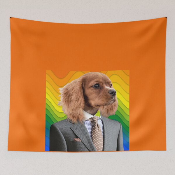 Item preview, A Pride Ckc Dog with Suit and Tie, Gift for The Cavie Dog Lover, King Charles Spaniel designed and sold by DiensDesign.