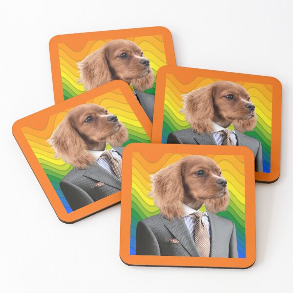 Item preview, A Pride Ckc Dog with Suit and Tie, Gift for The Cavie Dog Lover, King Charles Spaniel designed and sold by DiensDesign.