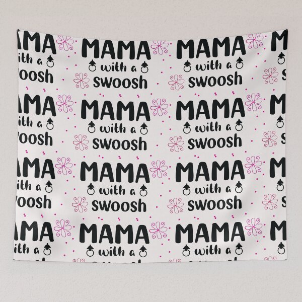 Item preview, Mama whit a swoosh  funny Quote mom Gifts  designed and sold by Magisolution.