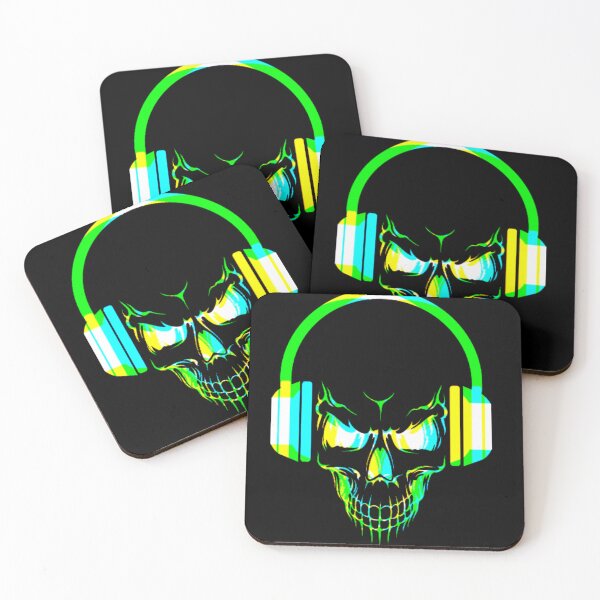 Item preview, Skull listening good vibes designed and sold by Fab Art DESIGN LAB.