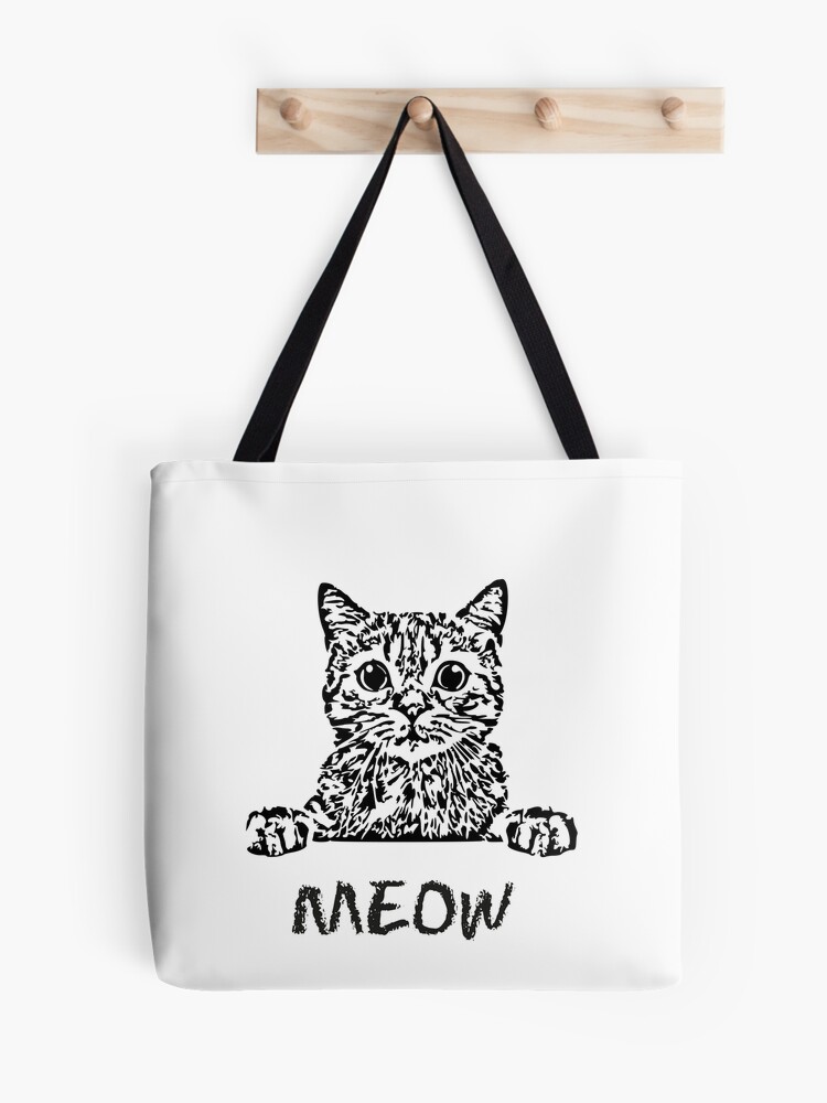 Miniso, Bags, New Miniso White Cat Canvas Bag