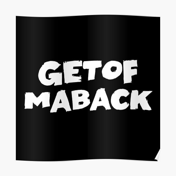 Get Off My Back Text Monochrome Black Poster For Sale By get-off-my-back-text-monochrome-black-poster-for-sale-by