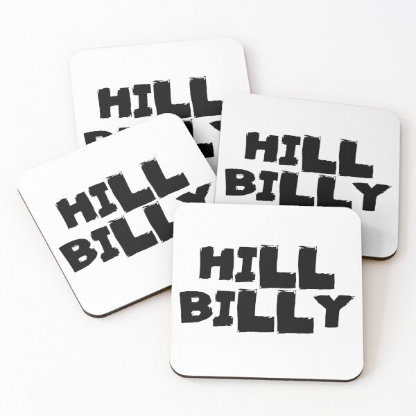 Item preview, Hill Billy Text Monochrome White designed and sold by Meepuruproject.