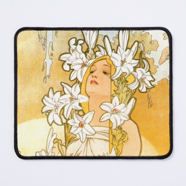 Item preview, Alfons Mucha Las Flores Lirio designed and sold by OldTimeArt.
