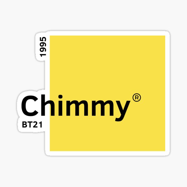 Artikel-Vorschau von Chimmy-Farbe Pantone BT21, designt und verkauft von tokki-drawings.