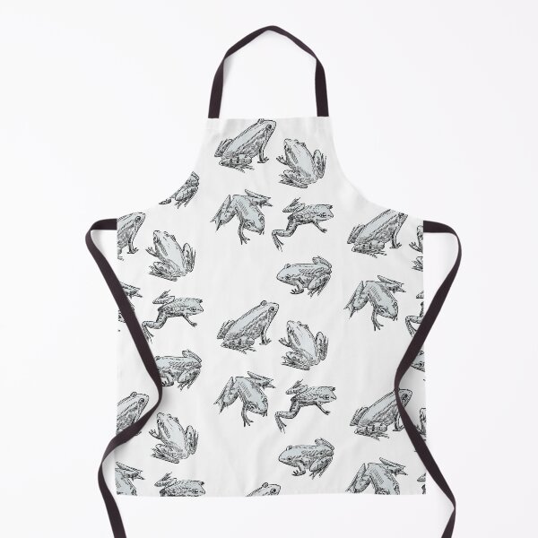 Item preview, Group of Frogs - black and white line art designed and sold by Anna Effenberger Art.