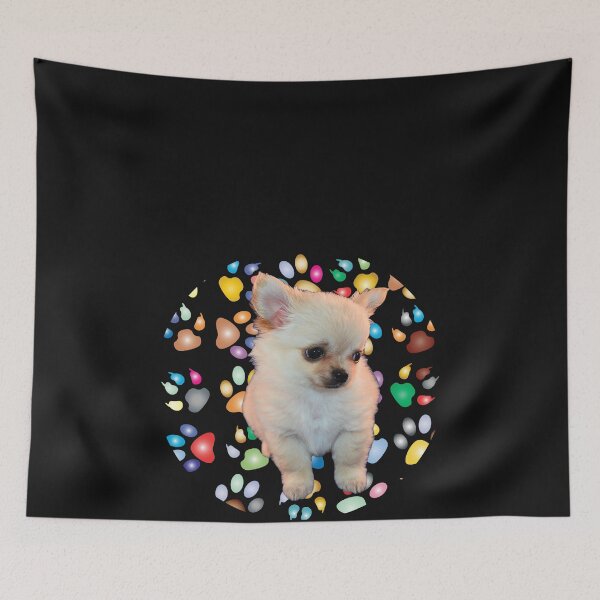 Item preview, A Pride Coloured Rainbow with a  White Puppy, Gift for The LGBTQIA+ Community designed and sold by DiensDesign.