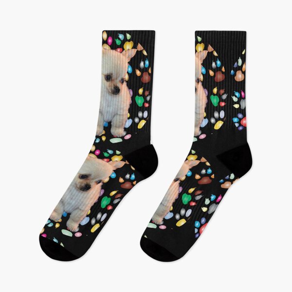 Item preview, A Pride Coloured Rainbow with a  White Puppy, Gift for The LGBTQIA+ Community designed and sold by DiensDesign.