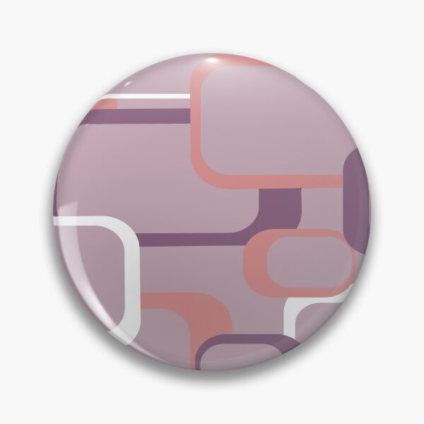 Item preview, Purple Pink White Geometric Retro Squares designed and sold by ValeriesGallery.