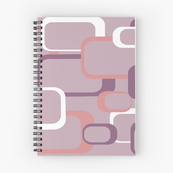Item preview, Purple Pink White Geometric Retro Squares designed and sold by ValeriesGallery.