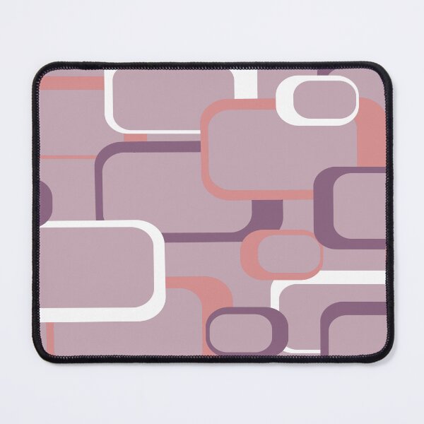 Item preview, Purple Pink White Geometric Retro Squares designed and sold by ValeriesGallery.