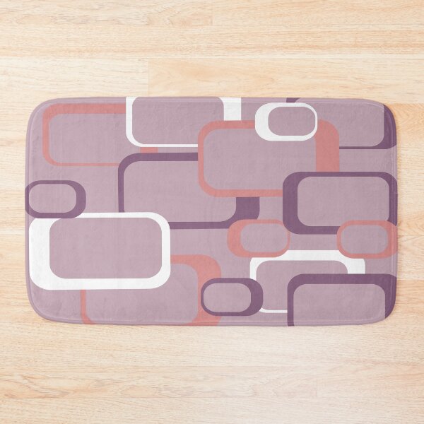 Item preview, Purple Pink White Geometric Retro Squares designed and sold by ValeriesGallery.