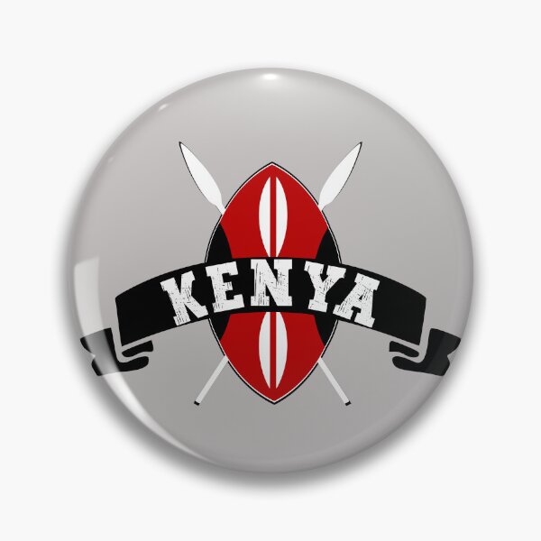 Item preview, Kenya Kenyan Flag Shield Design designed and sold by PearlMoonGrapes.