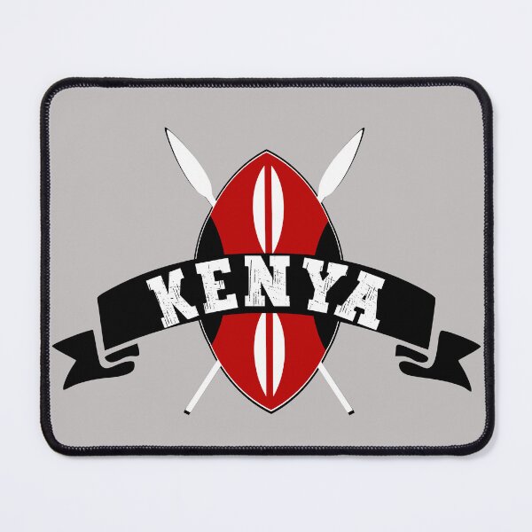 Item preview, Kenya Kenyan Flag Shield Design designed and sold by PearlMoonGrapes.