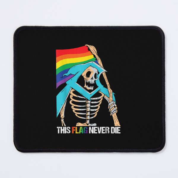 Item preview, Rainbow flag Skeleton -This flag never die- lesbian and gay designed and sold by matnguc1.