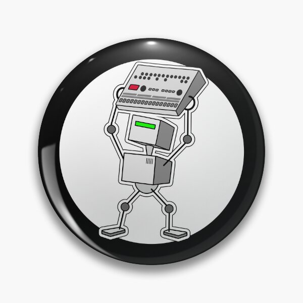 Item preview, Robot Holding Drum Machine Mono Tint designed and sold by AtomicMalibu.