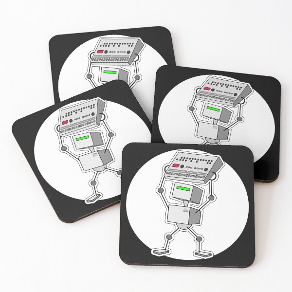 Item preview, Robot Holding Drum Machine Mono Tint designed and sold by AtomicMalibu.