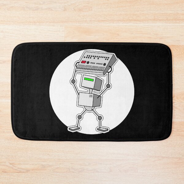 Item preview, Robot Holding Drum Machine Mono Tint designed and sold by AtomicMalibu.