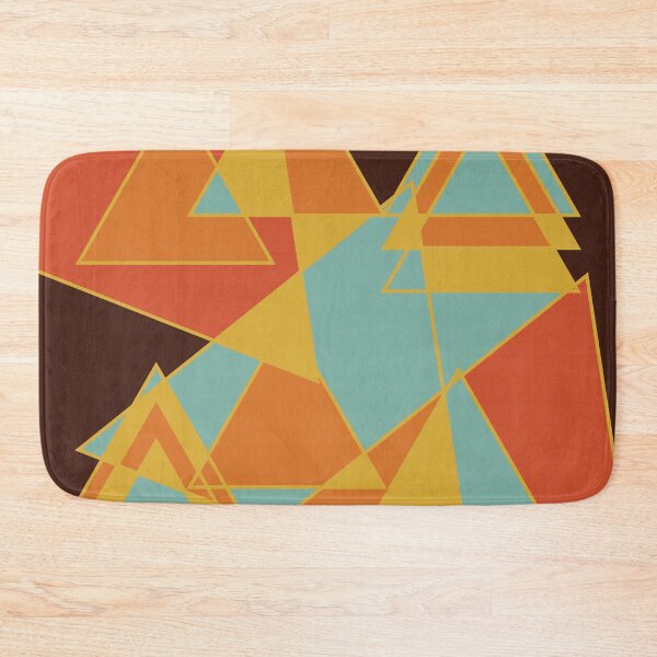 Item preview, Abstract retro triangles pattern designed and sold by moxdesign.