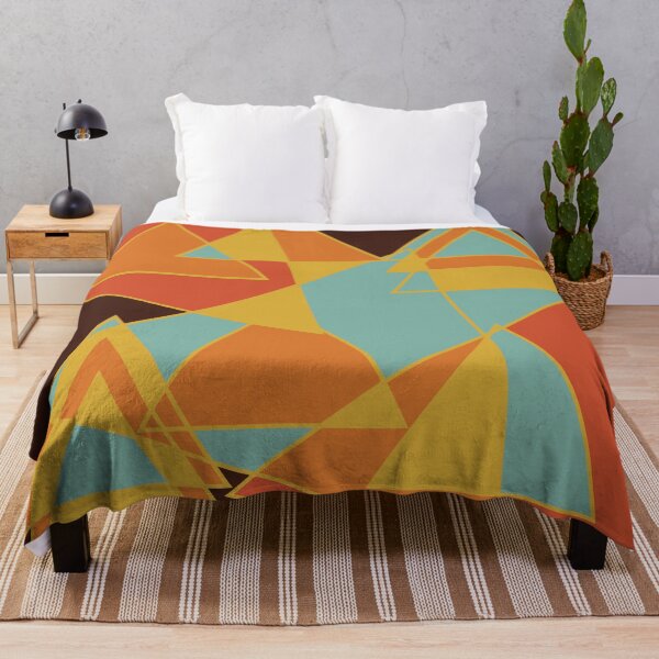 Item preview, Abstract retro triangles pattern designed and sold by moxdesign.