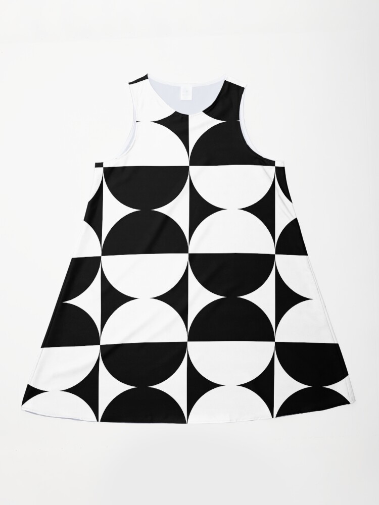 Mid Century Modern Geometric Abstract Pattern 724 Geometric A-Line Dress Mid Century Modern Geometric Abstract Pattern 724 Geometric A-Line Dress