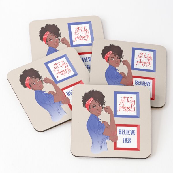 Item preview, Black women lead! Feminist Not Today Patriarchy/Believe Her designed and sold by incurablehippie.