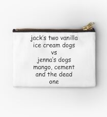 Jenna Marbles vs Jacksfilms Studio Pouch