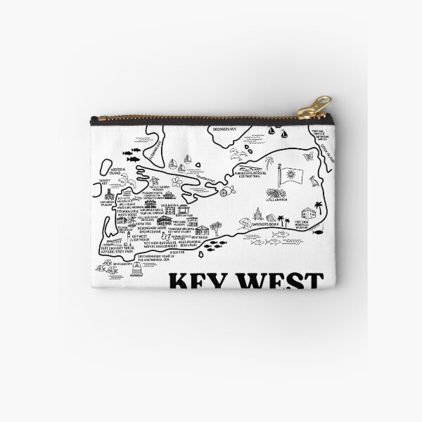 Item preview, Key West Map Art designed and sold by fiberandgloss.