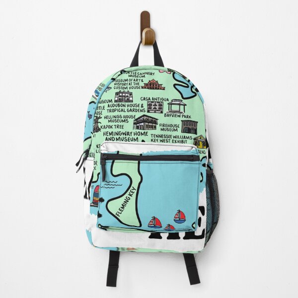 Item preview, Key West Map Art  designed and sold by fiberandgloss.