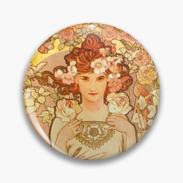 Artikelvorschau, Alfons Mucha Rose entworfen und verkauft von OldTimeArt.